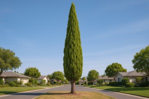 Italian Cypress in Spring