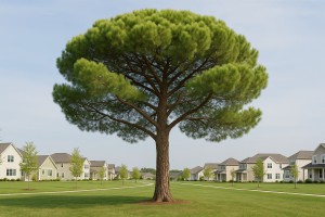 Italian Stone Pine in Spring