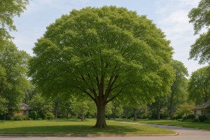 Japanese Zelkova in the summer