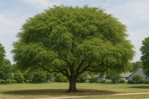 Kiawe (Prosopis pallida) in the summer
