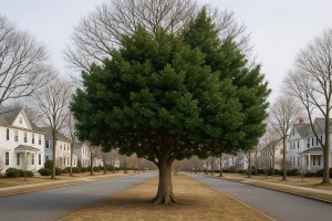 Laurel Oak in Winter