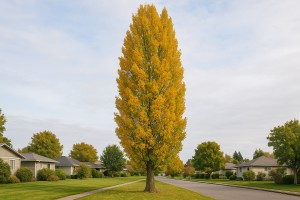 Lombardy Poplar in Autumn