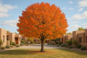 Maack's Cherry in Autumn