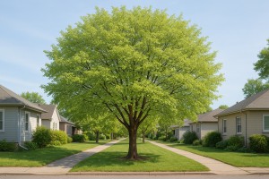 Maack's Cherry in Spring