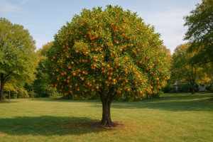 Mandarin Orange in Autumn