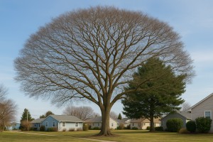 Molucca Albizia in Winter
