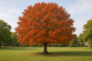 Northern Pin Oak in Autumn