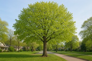 Northern Pin Oak in Spring