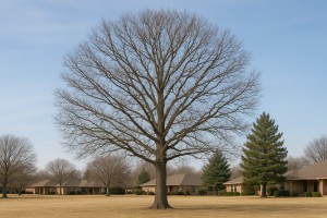 Northern Pin Oak in Winter