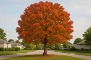 Northern Red Oak in Autumn