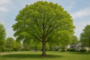 Northern Red Oak in Spring