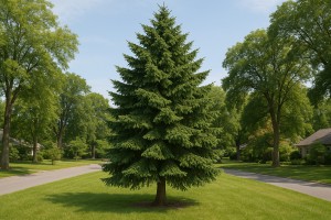 Norway Spruce in the summer