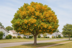 Orange Tree in Autumn