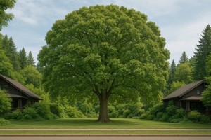 Overcup Oak in Summer
