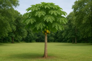 Papaya in the summer