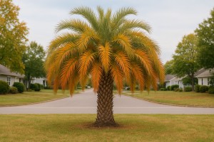 Pindo Palm in Autumn
