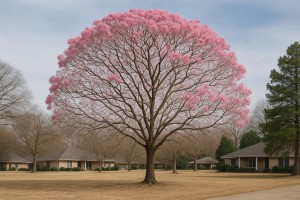 Pink Trumpet Tree in Winter