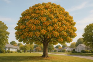 Polynesian Chestnut in Autumn