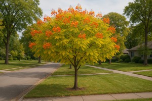 Pride Of Barbados in Autumn