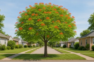 Pride Of Barbados in Spring