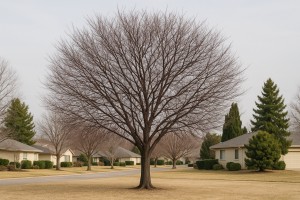 Purpleleaf Plum in Winter