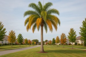 Queen Palm in Autumn