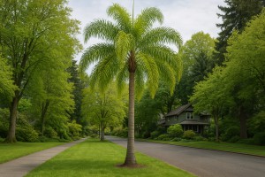 Queen Palm in Spring