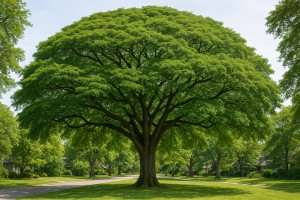 Monkeypod (Samanea saman) in the summer