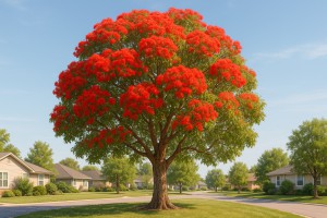 Red Flowering Gum in Spring