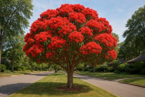 Red Flowering Gum in Summer
