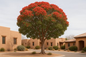 Red Flowering Gum in Winter