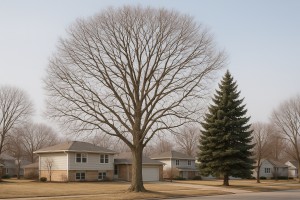Rubber Tree in Winter