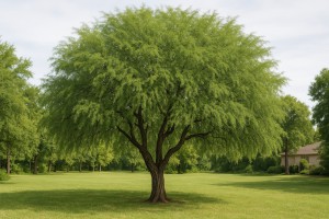 Screwbean Mesquite in the summer