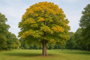 Shagbark Hickory in Autumn