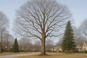 Shellbark Hickory in Winter