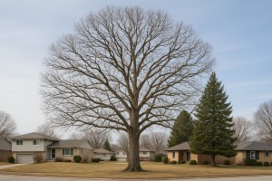 Shingle Oak in Winter