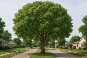 Sissoo Tree (Dalbergia sissoo) in the summer