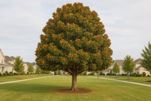 Southern Magnolia in Autumn