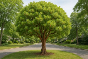 Strawberry Tree in Spring