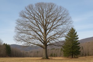 Swamp Chestnut Oak in Winter