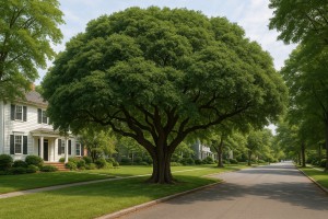 Texas Ebony (Ebenopsis ebano) in the summer