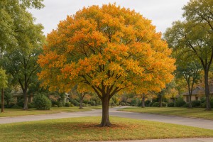 Texas Mountain Laurel in Autumn