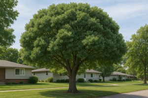 Texas Mountain Laurel in the summer