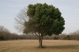 Texas Mountain Laurel in Winter