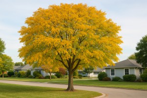 Thornless Honeylocust in Autumn