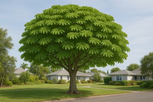 Umbrella Tree in Spring