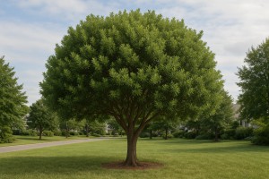 Wax Myrtle (Morella cerifera) in the summer