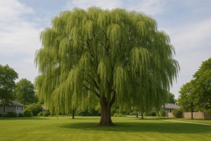 Weeping Willow (Salix babylonica group) in the summer