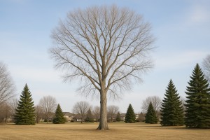 White Poplar in Winter