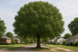 Willow Oak in the summer